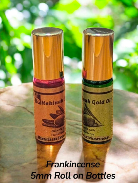 Shekinah Gold Anointing Oil 5mm roll on bottles