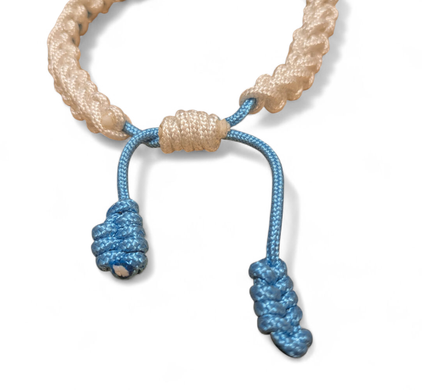 Faith-based Paracord Bracelet w/ Silver Crown Pendant - Christian Jewelry